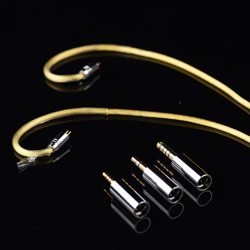 EPZ HIFI イヤホン IEM ケーブル DP12 単結晶銅銀メッキ金メッキ 2.5