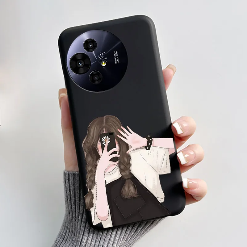 Luxury Cute Love Rabbit Black Soft Silicone Shockproof Phone Case Cover