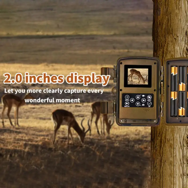 

Outdoor Trail Camera 20MP 1080P Hunting IP66 Waterproof Infrared Night Motion Activated Surveillance Trap Camera