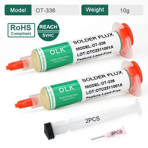 Olk SMD Flux Pcb Repair Soldering Flux No-Clean Solder Paste Welding Advanced Oil Flux For Welding Grease 10cc Soldering Repair - Image 12
