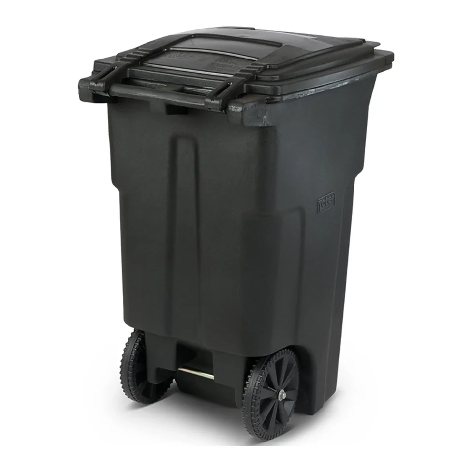 Heavy Duty 64 Gallon Two Wheeled Trash Can