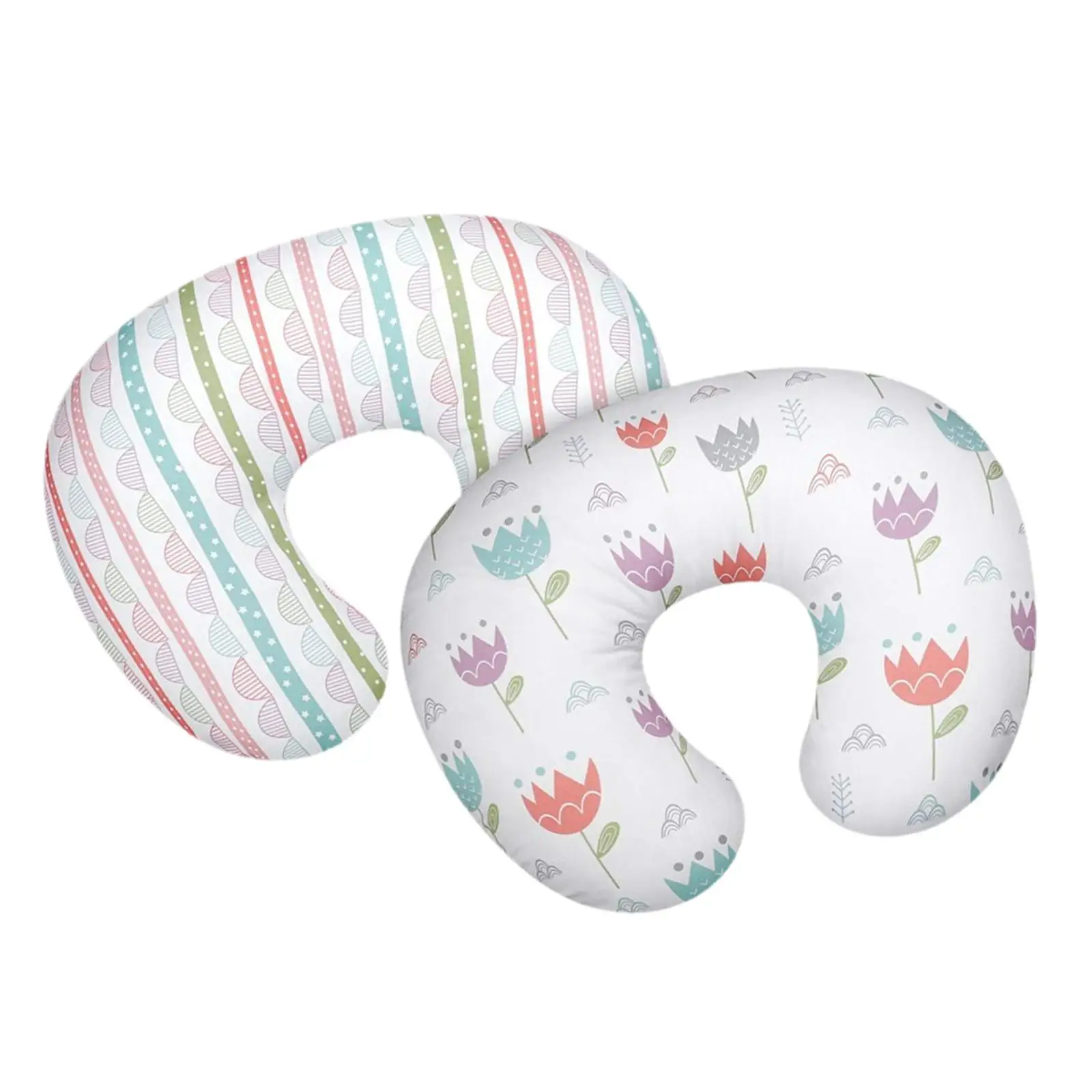2x Infant Pillow Cover Sleeping Pillow Cover for Nursing Gift Bottle Feeding