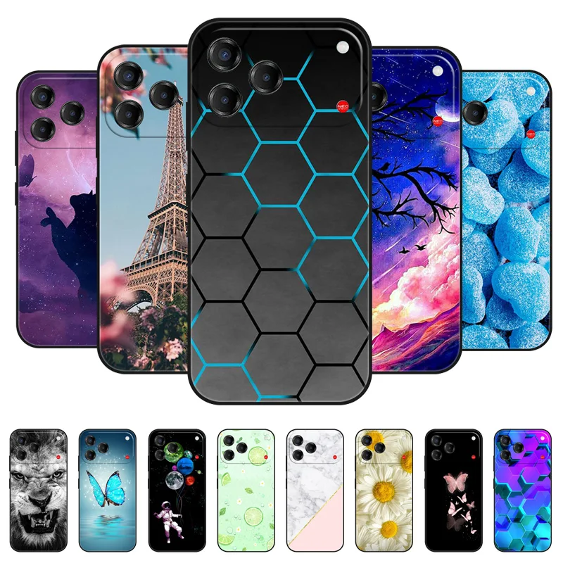 Sleek Black Matte Fashion Phone Case - Slim Soft TPU