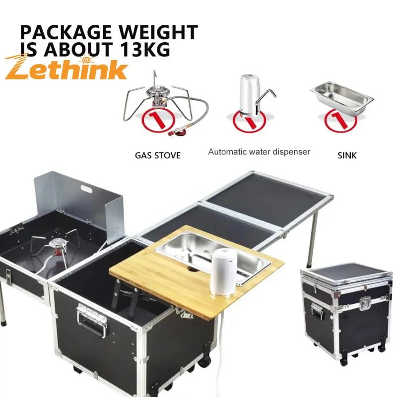 Portable Kitchen Sink & Grill 2