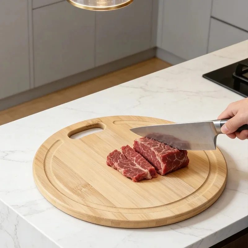 Premium Natural Bamboo Thickened Double-Sided Cutting Board