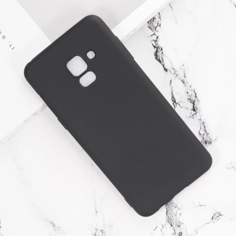 Black Soft Silicone Funda For Samsung Galaxy A8 2018 Case A530F A530X 5.6" Soft Tpu Good Quality Coque For Samsung A8 2018 Cover