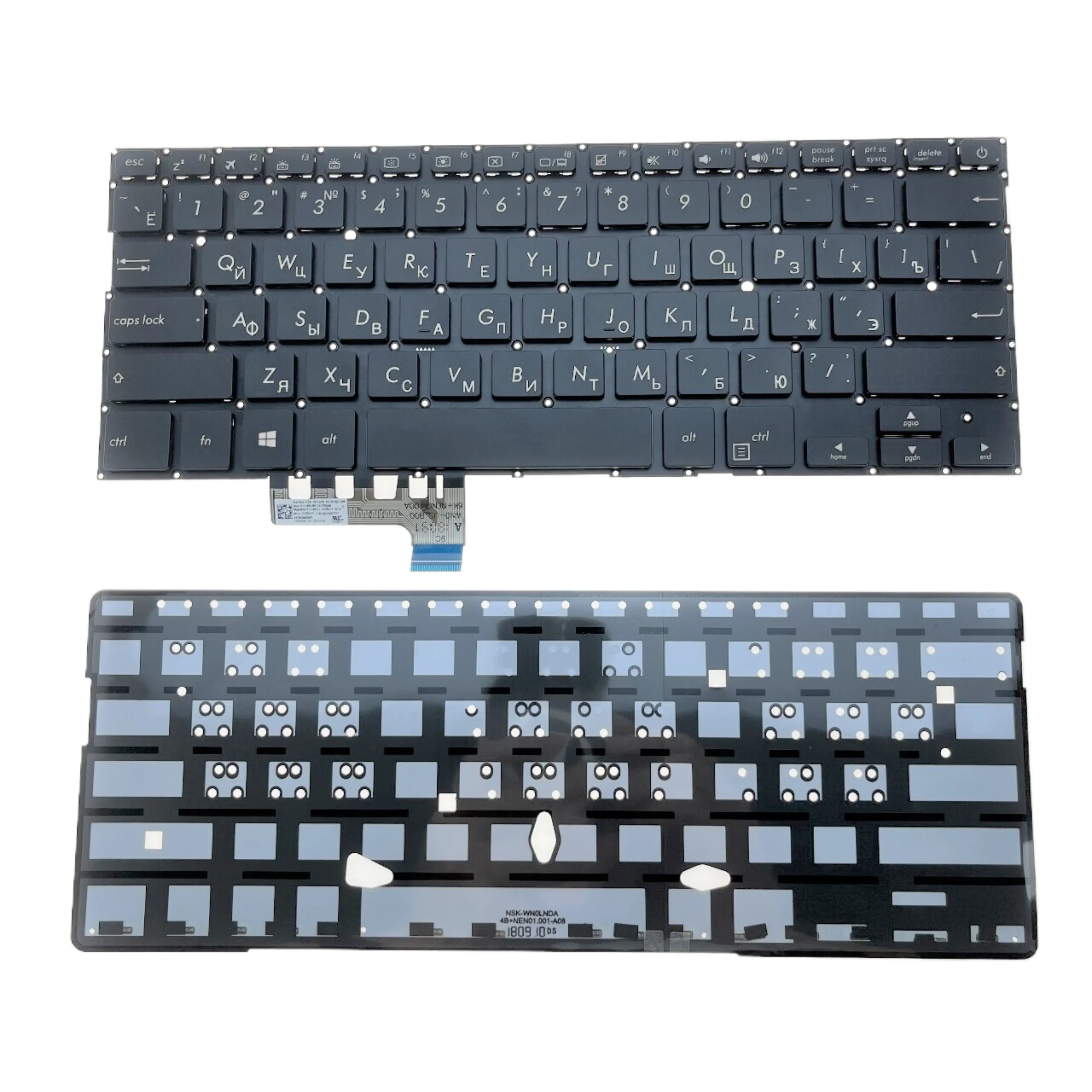 New Russo Teclado Backlit Portátil para Asus Zenbook 13 Ux331u Ux331ua Ux331ual Ux331un Ux3310kn 9z.nenbu.30r 0knb0262cru00