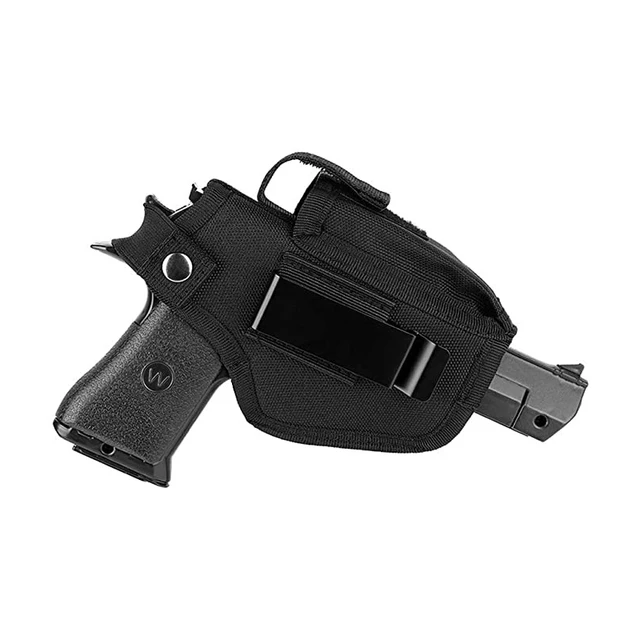 Pistolera táctica portátil de nailon, funda de transporte oculta, Clip de  cinturón, pistola de Airsoft para pistola subcompacta - AliExpress