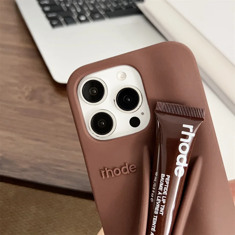 Soft Silicone Lipstick Holder Phone Case