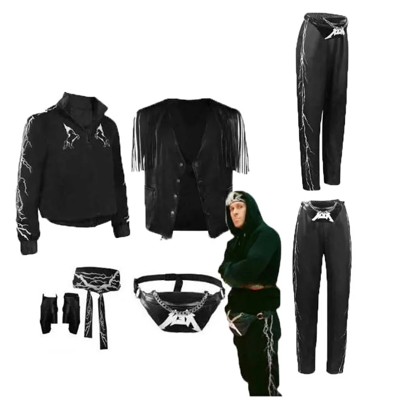 

Male Ken Ryan Gosling Cosplay Costume 2023 Movie Barbier Men Vest Jacket Pants Waist Bag Disguise Fantasy Outfit Halloween Suit