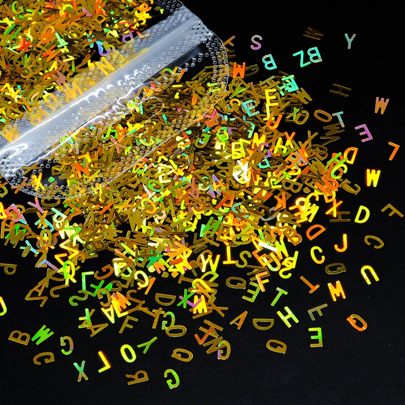 Holographic Gold Butterfly Glitter for Crafting and DIY Projects