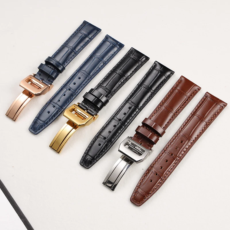 

Cowhide Watchband For IWC PILOT'S WATCHES PORTOFINO PORTUGIESER Watch Straps 20mm 21mm 22mm Universal Wristband Belt Accessories