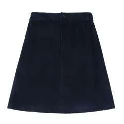 Corduroy Collection Navy Blue Kids Jumper Dress Skirt - Family Matching Casual Plaid Outfit - 16 (Corduroy navy skirt)