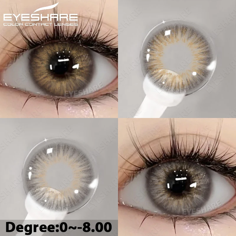 Enhance Your Look: Yearly Colored Contact Lenses with Prescription Myopia Correction