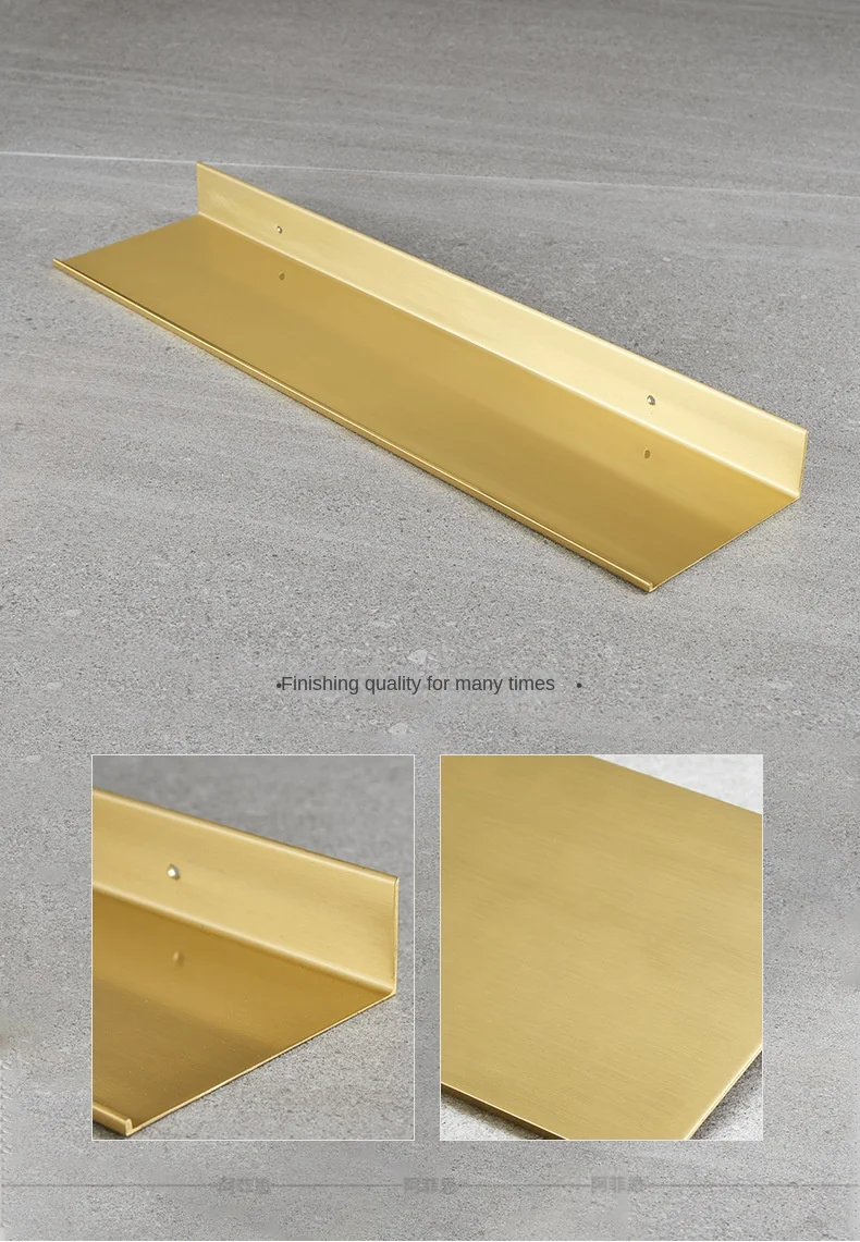 Description Picture 4 of itemBathroom Shelf Accessories Brushed Gold Aluminum Tray Toilet Wall Hanging Cosmetic Storage Rack Shower Room Shower Gel Rack