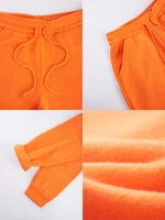 Ensemble sweat à capuche pour femme, 2 pièces, drapeau cubain, lettres imprimées, pantalon de survêtement, poche décontractée, ample, tenues de Jogging, vêtements polaires d'hiver 5