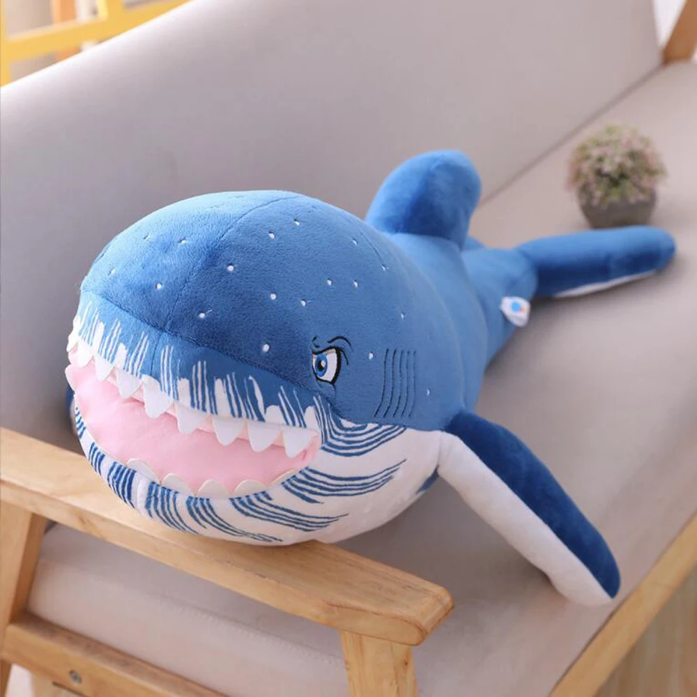 Simulated Marine Animal Blue Shark Whale Stuffed Plush Toy