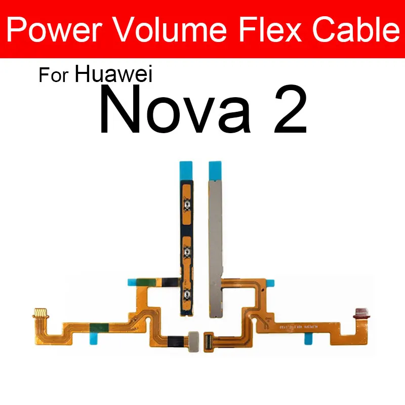 Power Volume Flex Cable For Huawei Nova Young Lite Plus 2 3 4 2i