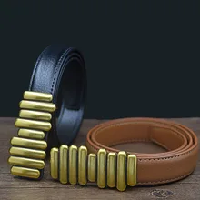 

Women's Belt Wear Simple Versatile Jeans Belts for Women Korean Leisure Buckle Children Student Two-layer Cowhide Belt Female