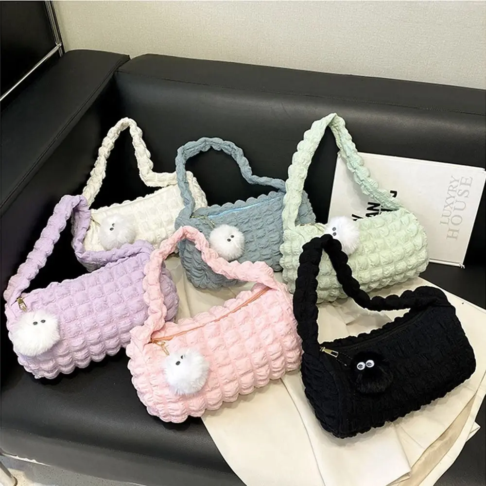 

Women Cloud Soft Cloth Handbag Pleated Bubble Shoulder Bag Large Capacity Female Underarm Bag Tote Shopping Bag