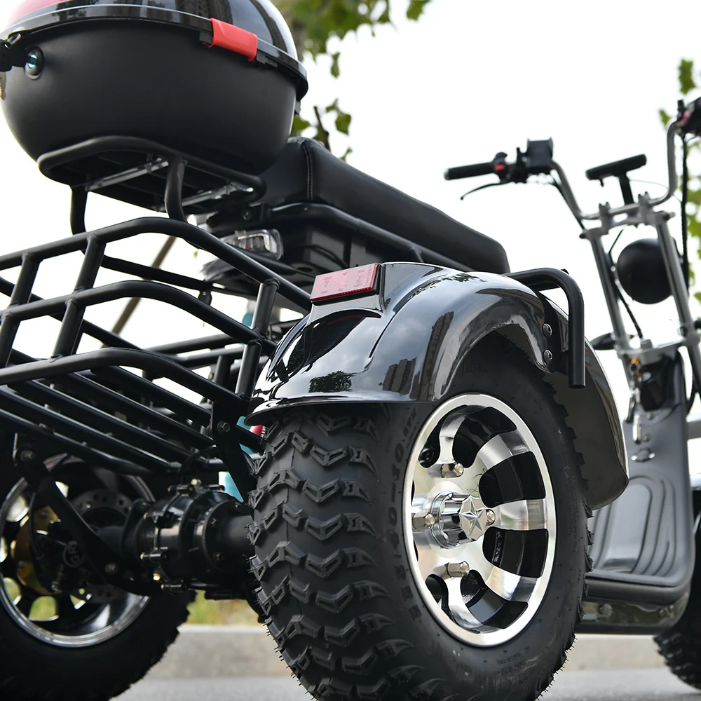 Electric Scooter Citycoco Adult Electric 3 Wheel Scooter 2000W Motor 60V20AH Max Load 250KG Max Speed 40KM/H 18 Inch Fat Tire Electric Motorcycle