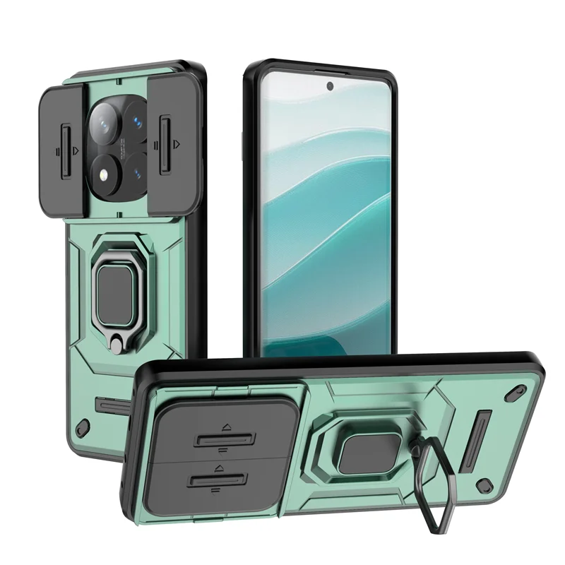 Armor  with Car Magnetic Ring and Lens Protection Cover