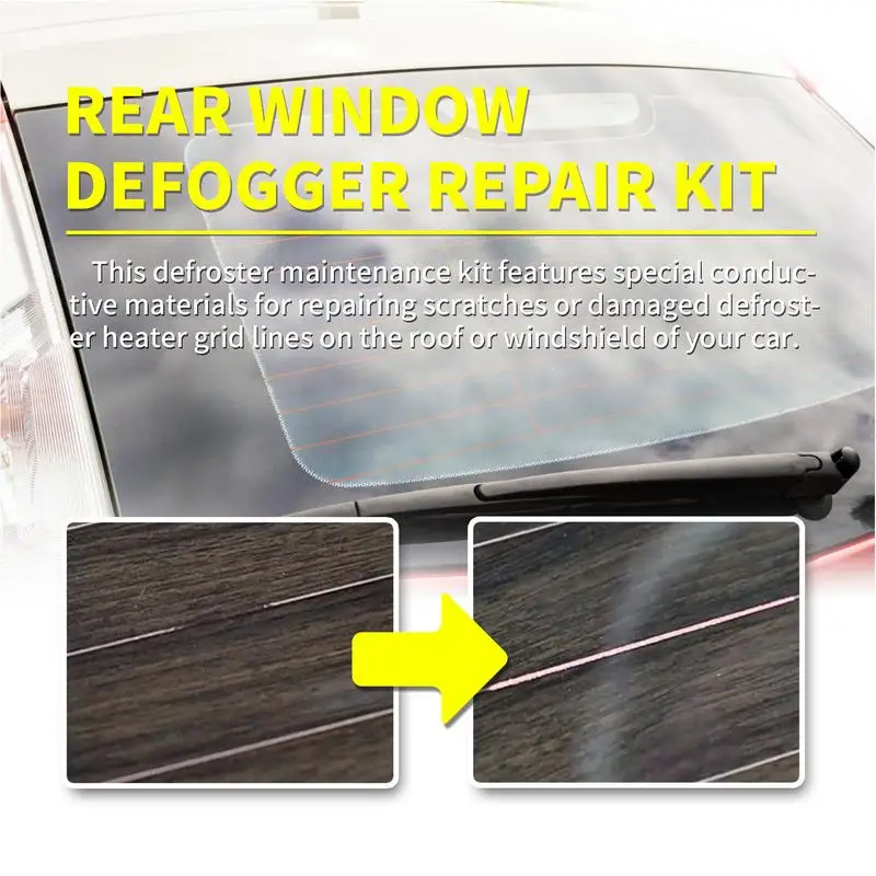 Kit de reparación de desnebulizador de ventana trasera, Descongelador completo, línea de rejilla, accesorios de cuidado de rejilla
