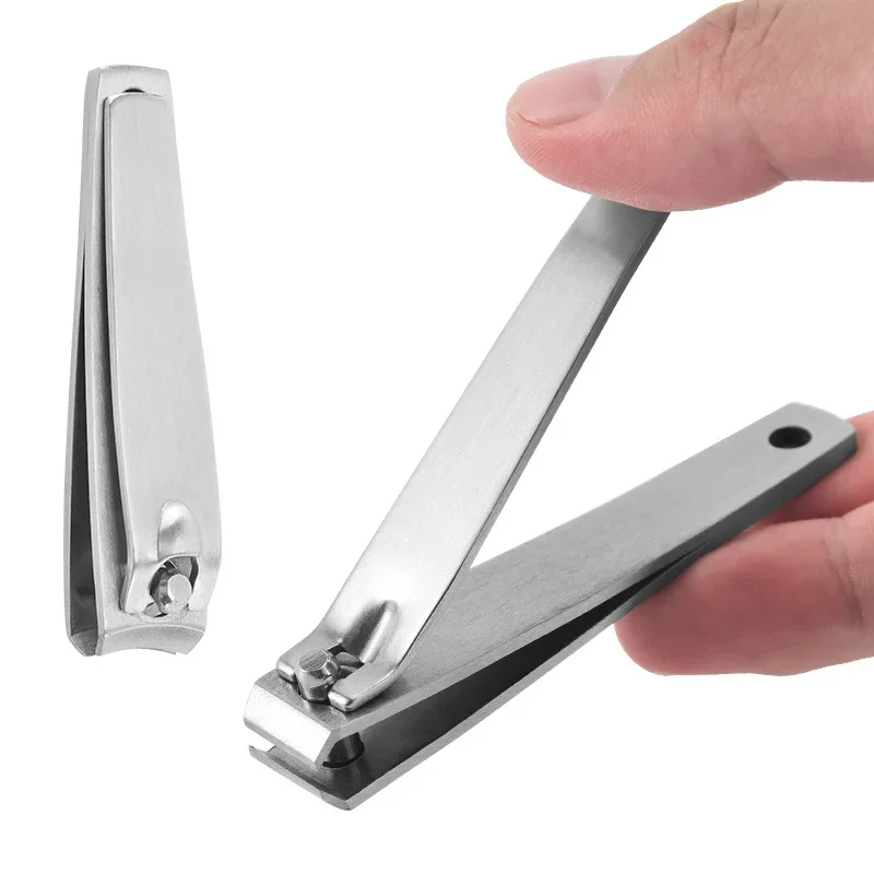 Stainless Steel Nail Clippers with Anti-splash Cover Trimmer Pedicure Care Nail Clippers Professional Supplies 1PC nail clipper nail clippers