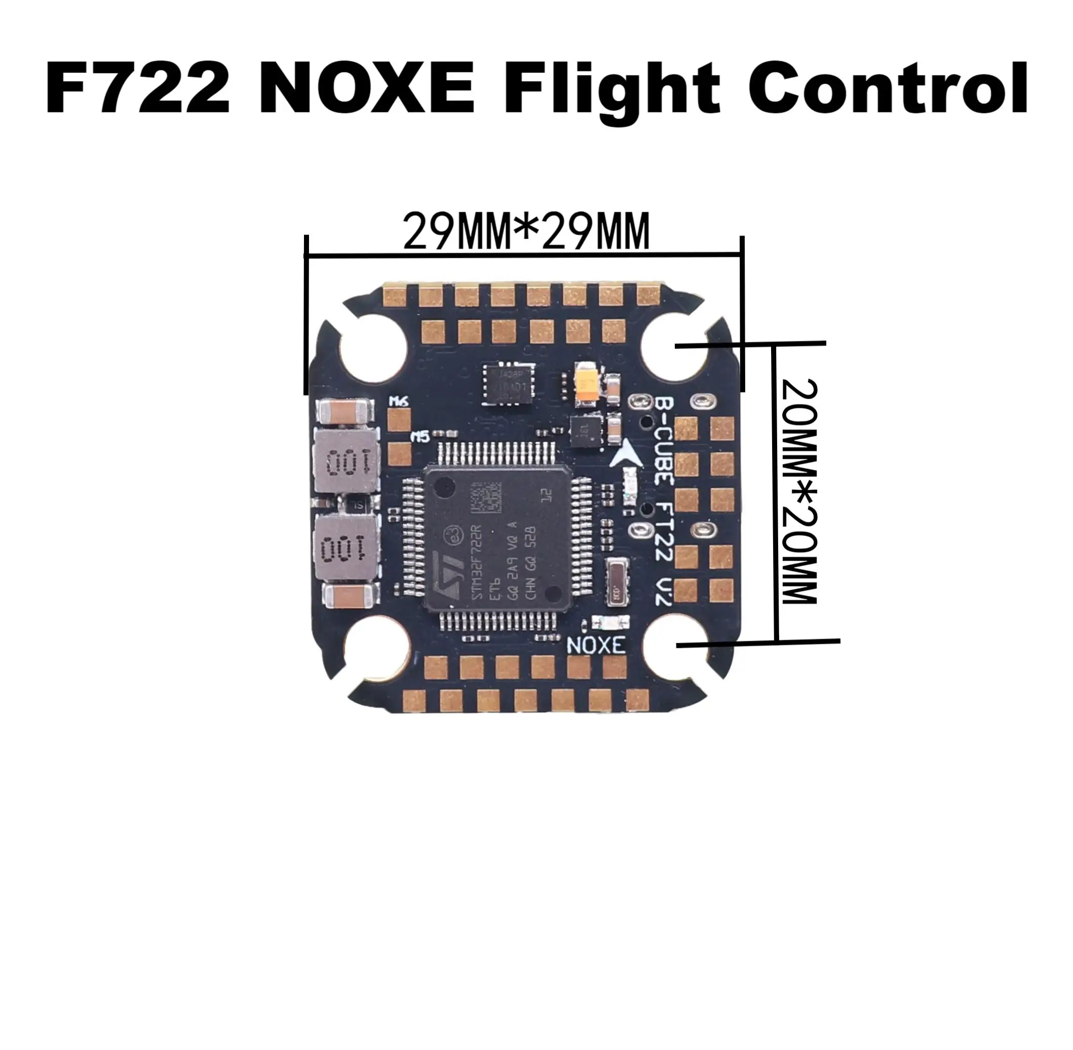 B-CUBE F722 NOXE FC ICM-42688-P 3-6S STM32 TYPE-C For ELRS TBS CRSF SBUS IBUS DS
