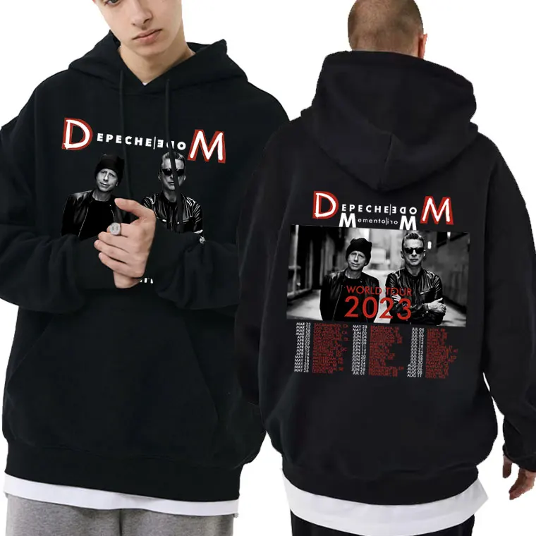 

British Band Depeche Cool Mode Ghosts Again World Tour Print Hoodie Men Women Fleece Cotton Hoodies Gothic Oversized Sweatshirt