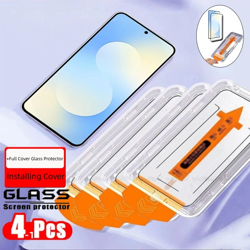 Premium 9H Tempered Glass Screen Protector - Easy Installation, Dust-Free (1-4 Pack)