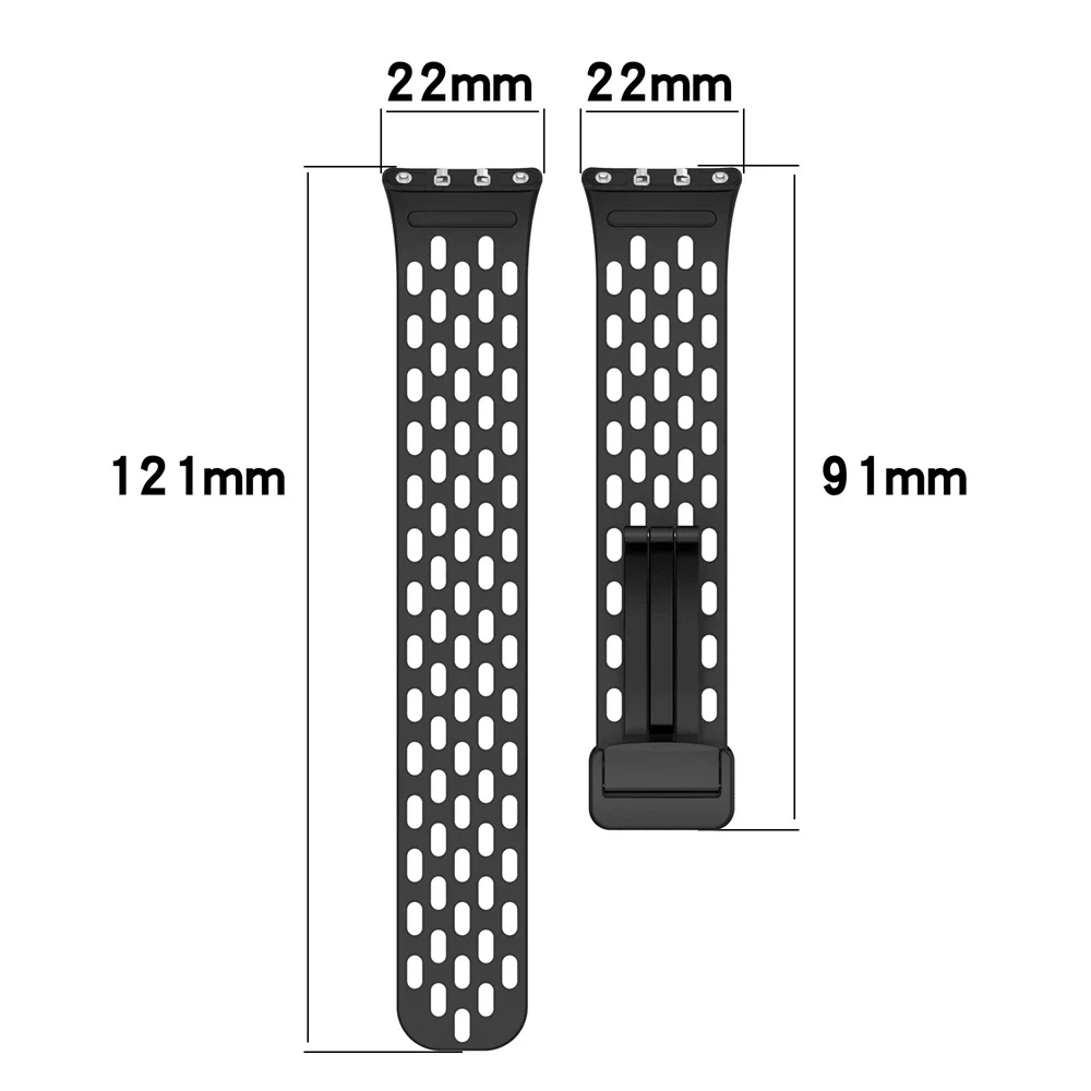 Magnetic D Buckle Sports Silicone Band For Samsung Galaxy Fit 3 Fit3 SM-R390 Replacement Strap Wristband Bracelet  Accessories