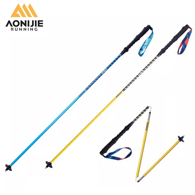 AONIJIE E4202 Walking Stick Lightweight Trekking Poles Aluminium Alloy Folding Mountaineering Canes Climbing Stick Hiking Poles