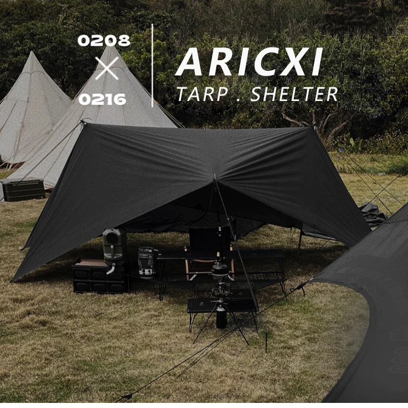 aricxi テント Aricxi 19 points Ultralight Tarp Outdoor Camping Survival