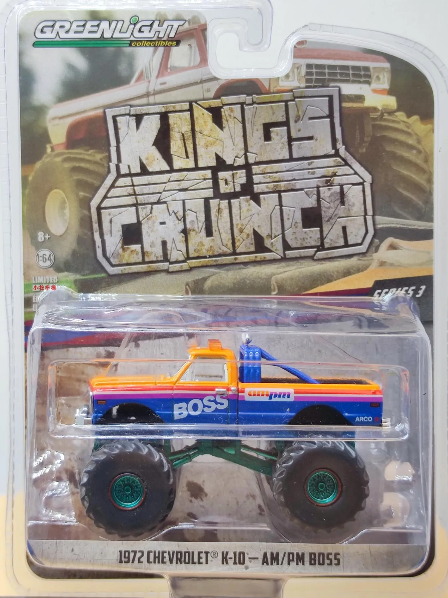 1:64 1972 Chevrolet K-10 Am/Pm Boss Green Machine Version Collection Of Car Models