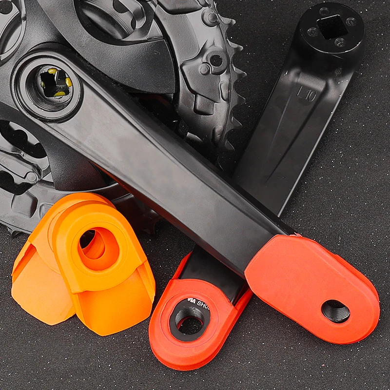 

Bicycle Crank Protector Carbon Crankset Silicone Gel Cover Protective Sleeve Bicycle Boots 2pcs Bicycle Accessories