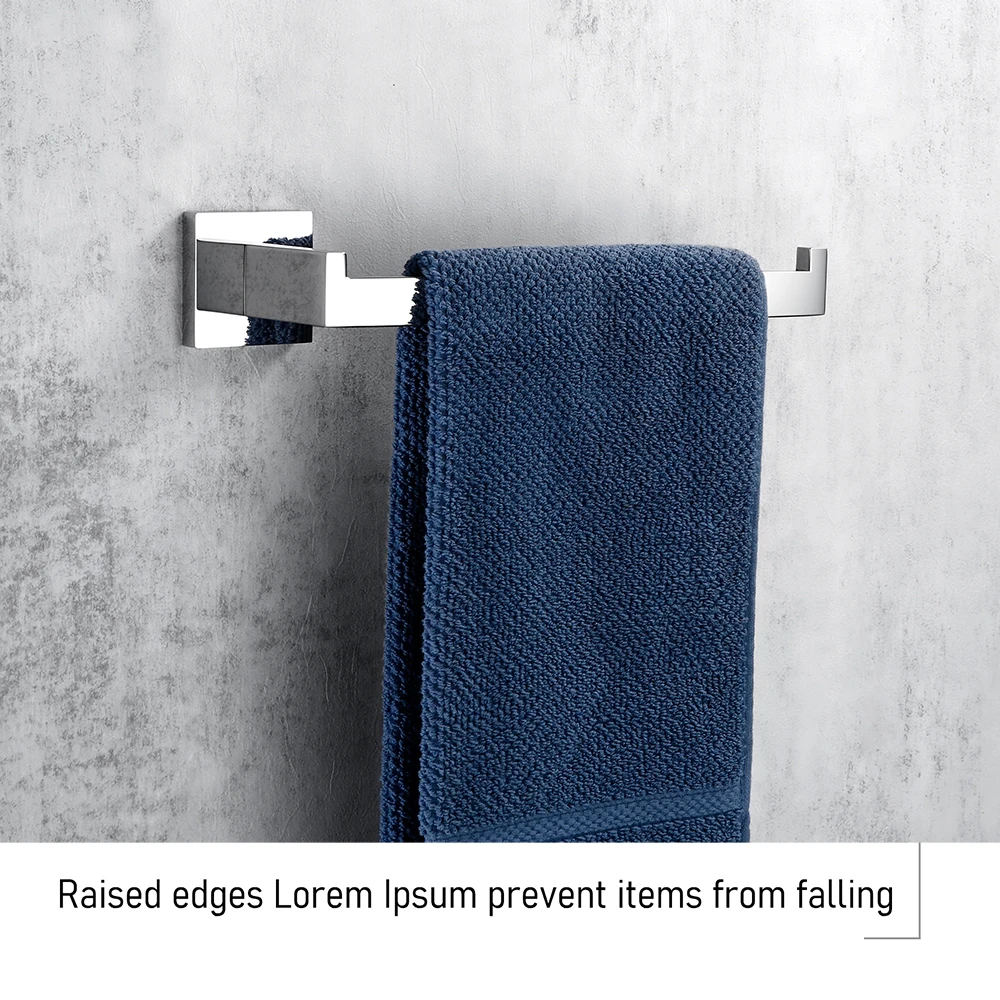 Chrome Polished WC Accessories Toilet Paper Holder Wall Hook