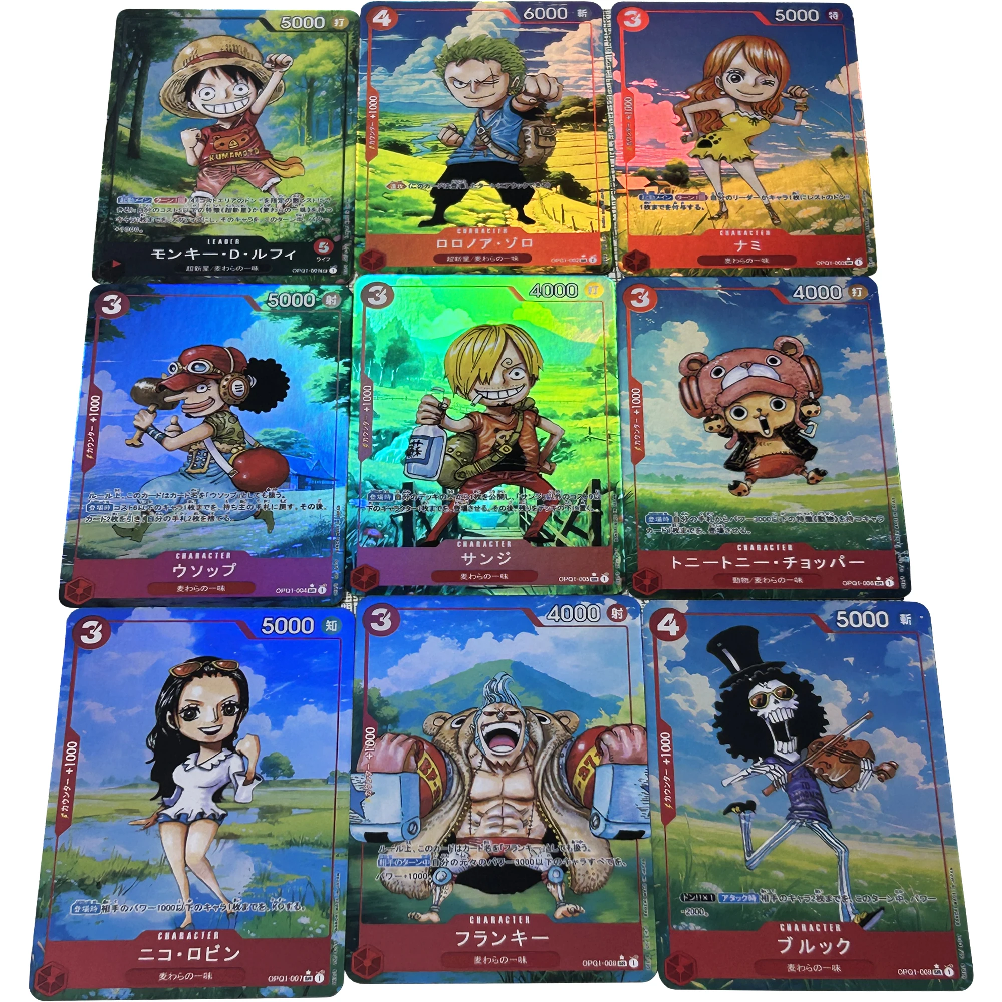 

9 шт./компл. OPCG One Piece Nami Luffy Zoro весенний стиль цветная флеш-карта Классическая игра Аниме Коллекция открыток Diy подарок игрушка