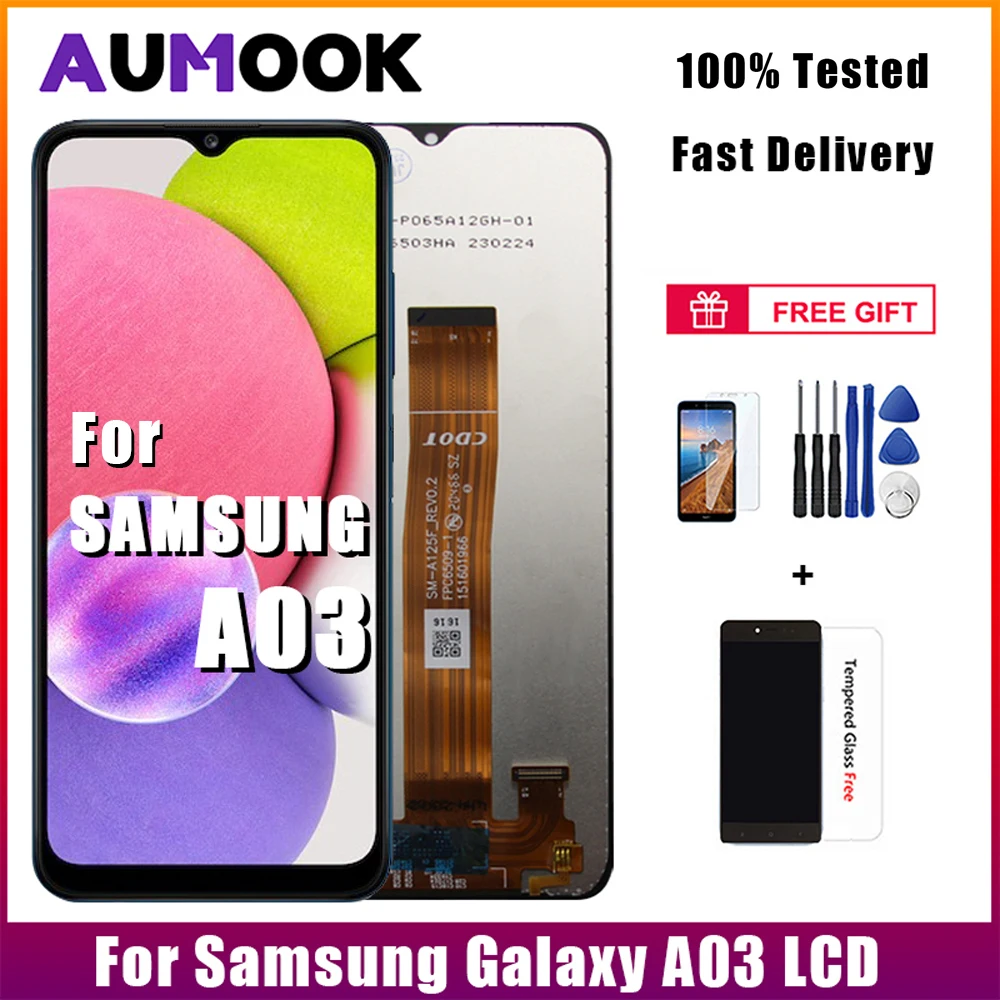Tested Display For Samsung A03 LCD Touch Screen Digiziter Assembly For ...