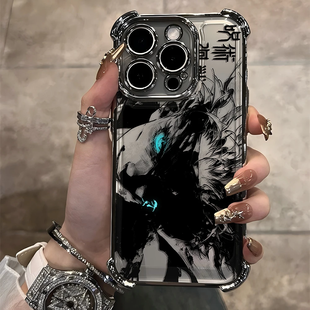 Jujutsu Kaisen Gojo Satoru Shockproof Anti-Fall Armor Plating Case