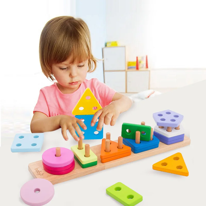 Montessori Shape Stacking Toy 2