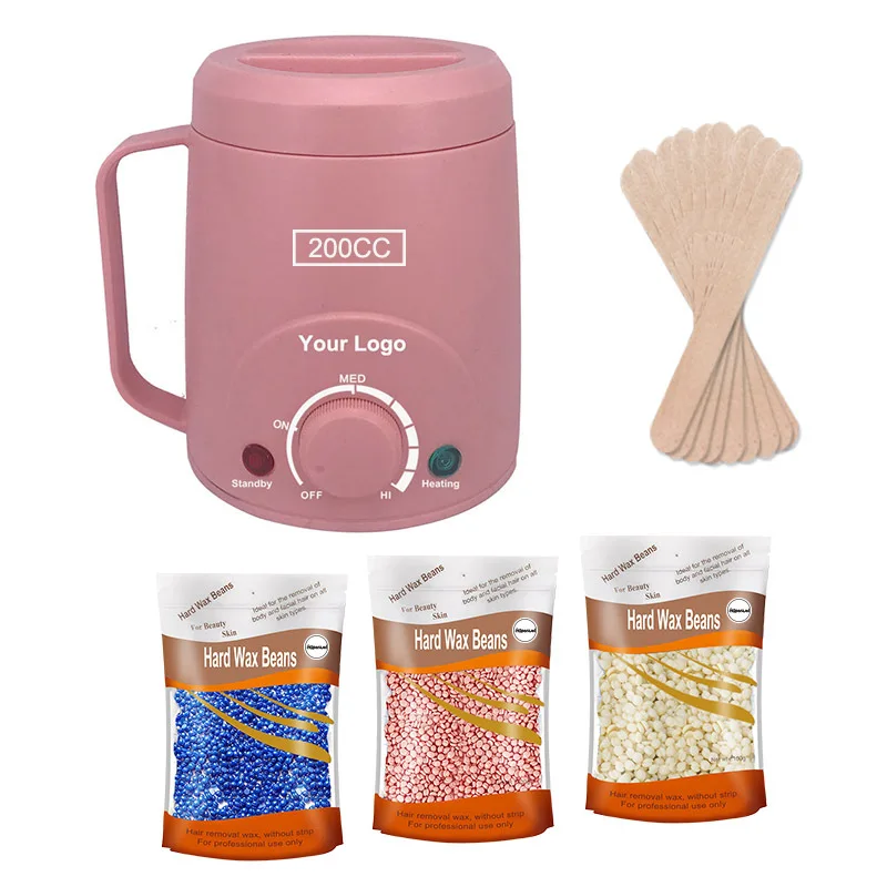 Electric Wax Heater Hot  Paraffin Pot  Wax-melt Epilator Quick Warmer Hair Removal Waxing Machine with Wax Beans and Wood Sticks hss titanium coated drill bit with quick change 1 4 hex shank 1 5 6 5mm high speed steel for metal wood plastic drilling tools