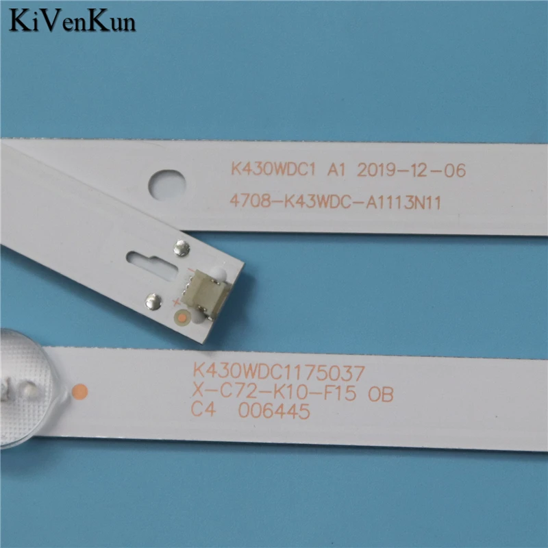 8PCS TV  ŰƮ ̵ p43fp0118a   LED Ʈ Ʈ LED   4708-K430WDC-A3113N11  K430WDC1 A3
