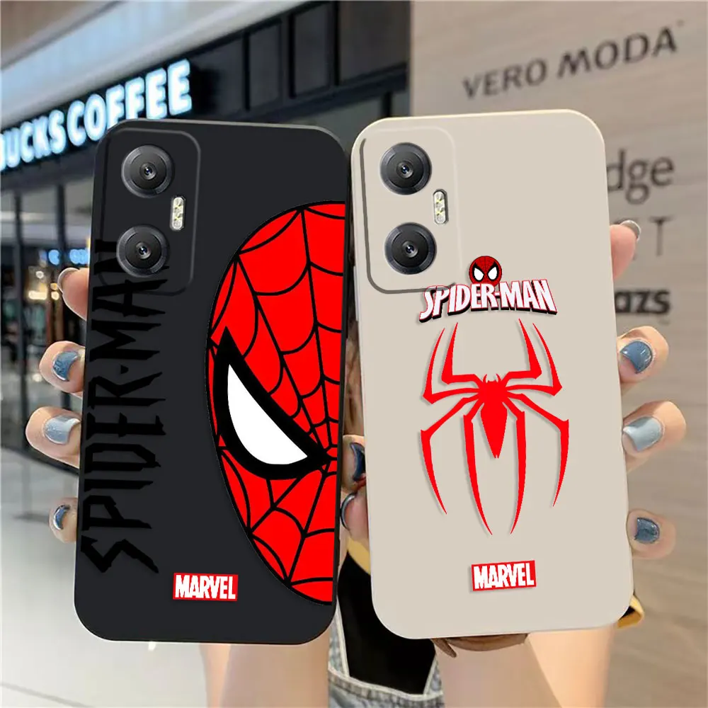 Custodia Per Telefono Per Infinix Hot 10 10S 11 11S 12 Zero 20 30 X Camon 16 Pro 5G Custodia Cover Funda Shell Marvel Spider-Man Spider Face
