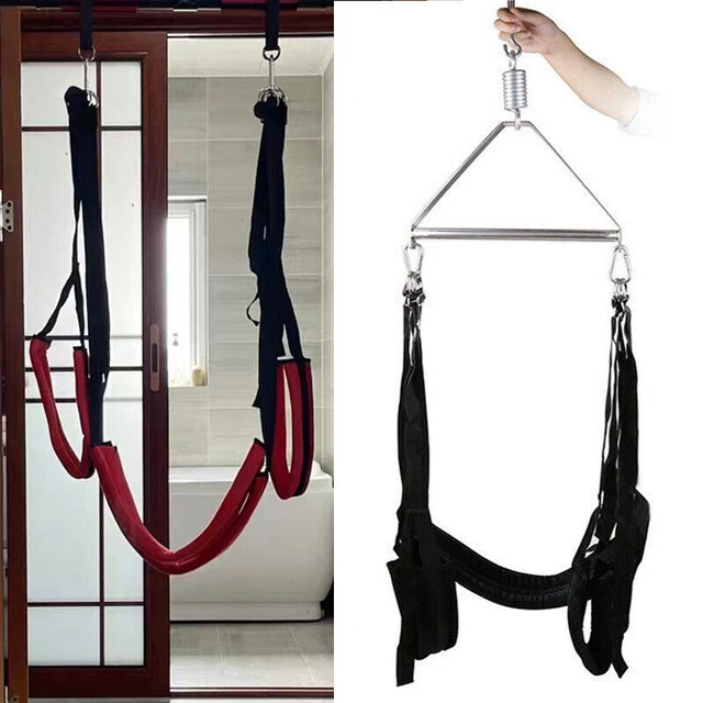 Quality Leather Swing Seat Metal Stand Bracket Rack Holder Sex Hammock  Furniture