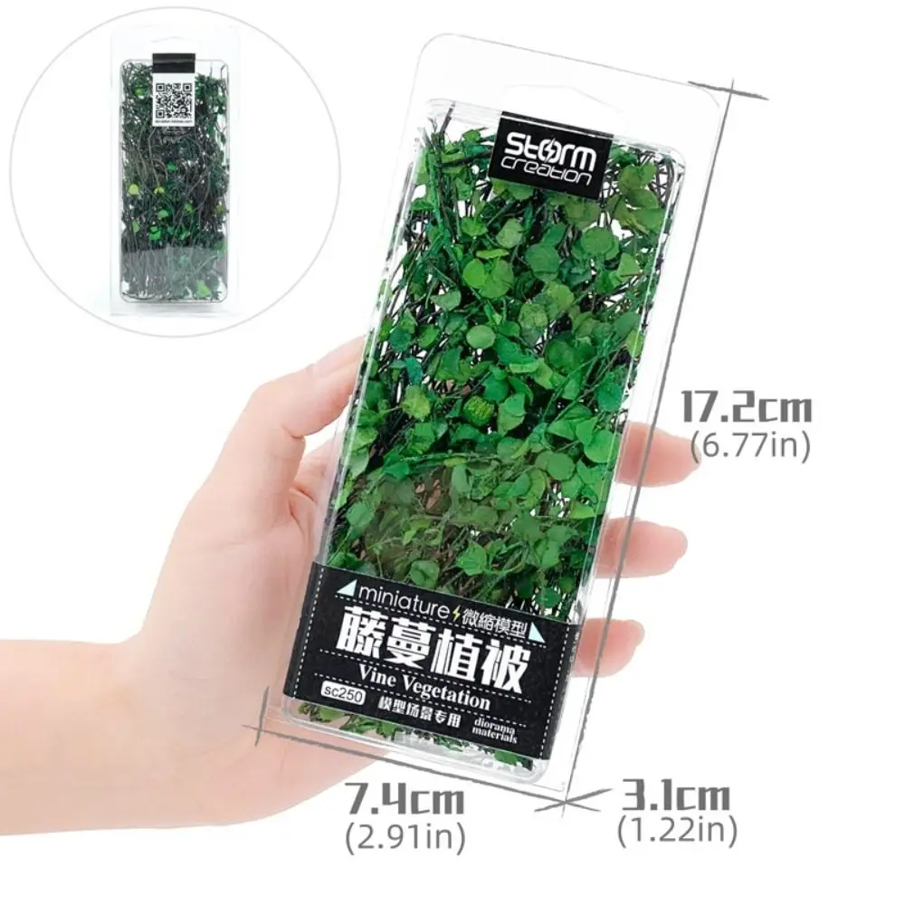 Simulation Miniature Model Leaves Fairy Garden Miniature Vines Vegetation Scene Model Railroad Scenery Realistic
