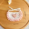 Cat Bib Lolita Style Cute Polka Dot Pet Neck Decoration Cat Role-playing Clothing Drool Bib Fabric Scarf 6