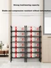 Black Elevated Shoe Rack Small  Simple Multi-layer Shoe Cabinet Home Entrance Rental Housing Dormitory Storage Rack New 2023 5
