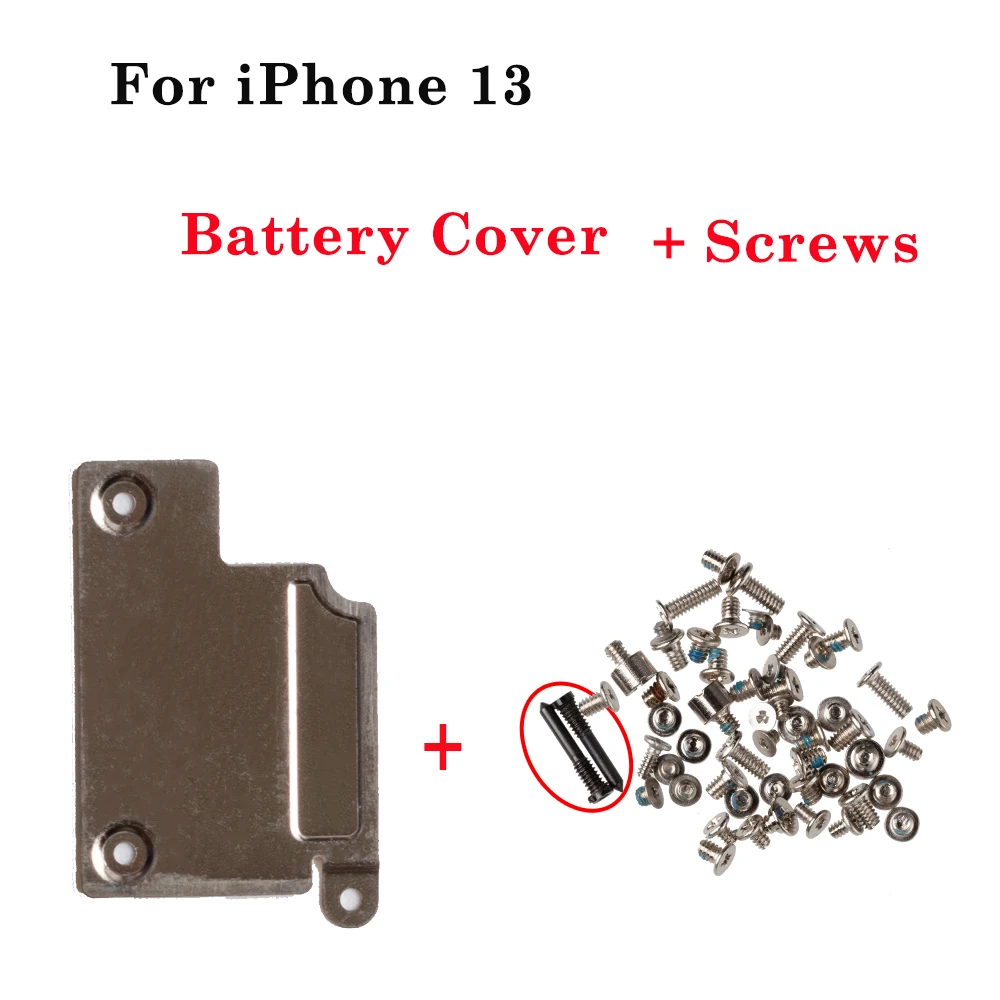 Enhanced Battery LCD Flex Cable Cover with Complete Screw Set and Internal Metal Bracket Clip Holder