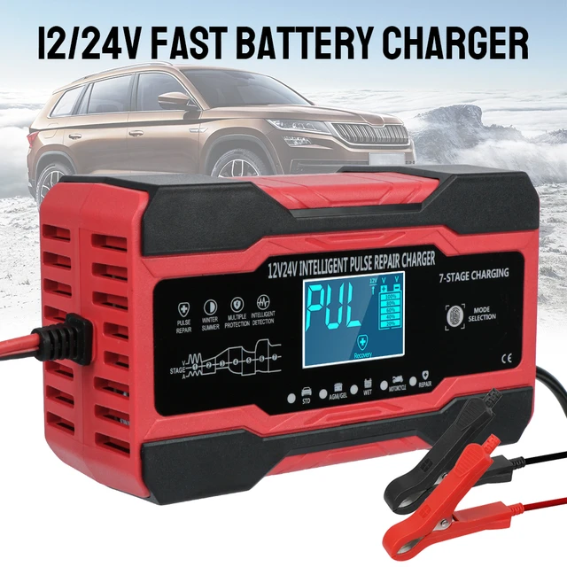 Digital Display Battery Charger Wet Dry Lead Acid Battery 12V 10A